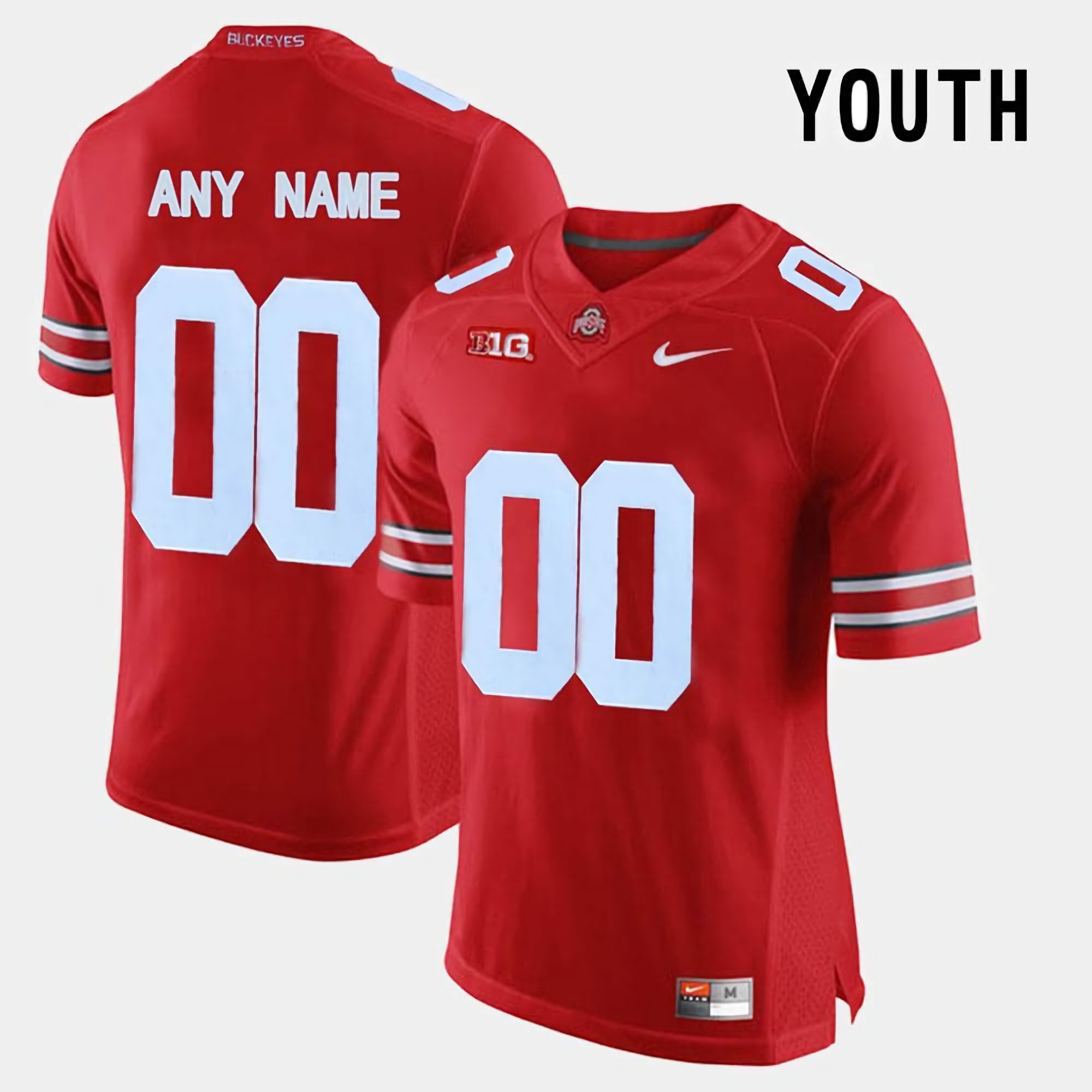 Ohio State Buckeyes Custom Youth #00 Red Limited Stitched College Football Jersey